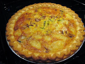 Simple Asparagus Sausage Quiche